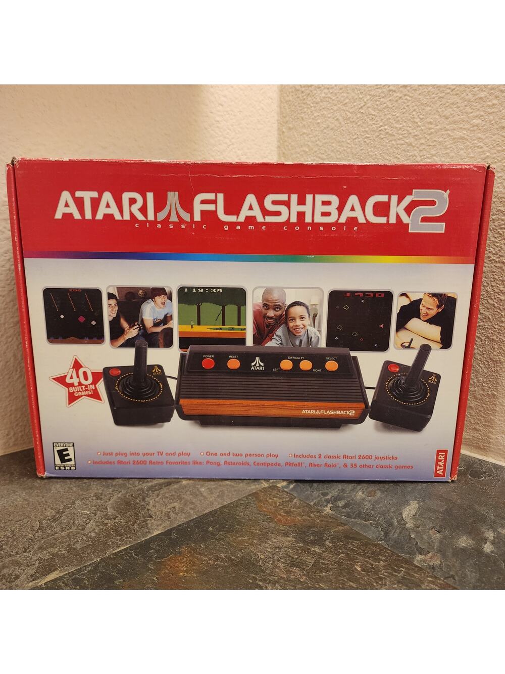 Atari Flashback 2 Classic Game Console w/ 40 Built in Games (CIB) - Atari